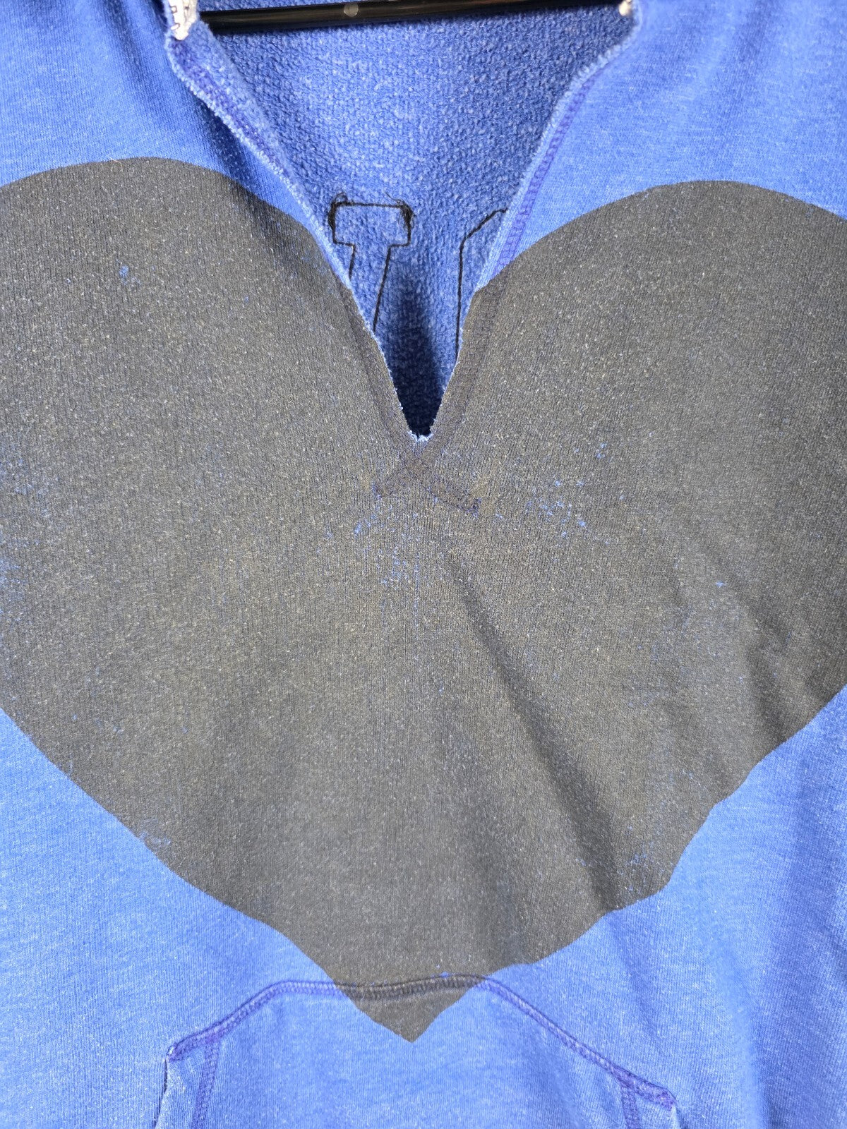 Victorias Secret Pink Vintage Heart Pullover Sweater Rainbow Embroidered MEDIUM
