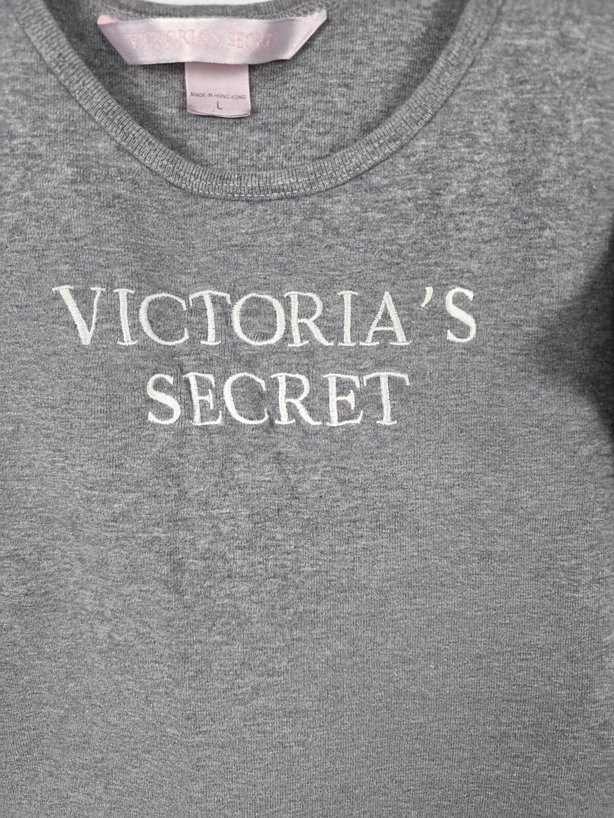 Victorias Secret Vintage Cotton y2k '00 Embroidered Tank Top  LARGE