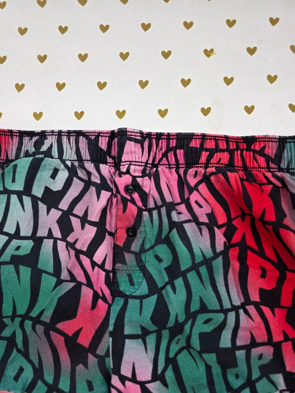 Victorias Secret PINK  Logo Small Sleep Shorts Boxers Pajama Bottoms