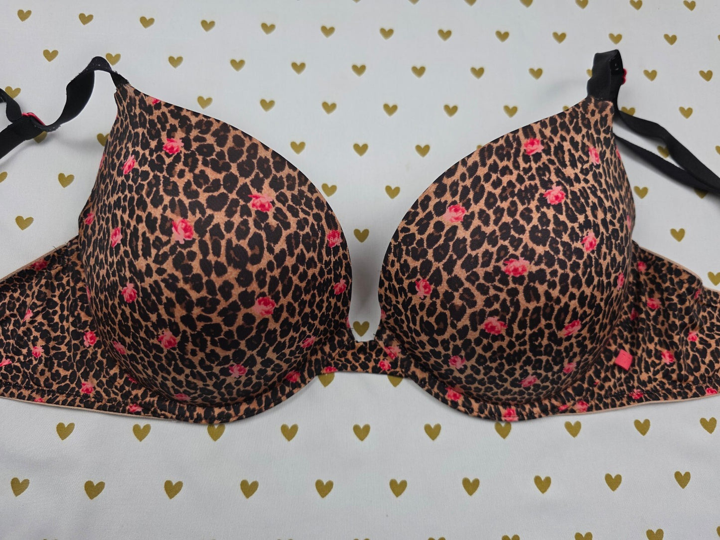 Victorias Secret Leopard Cheetah 36D Push Up Bra