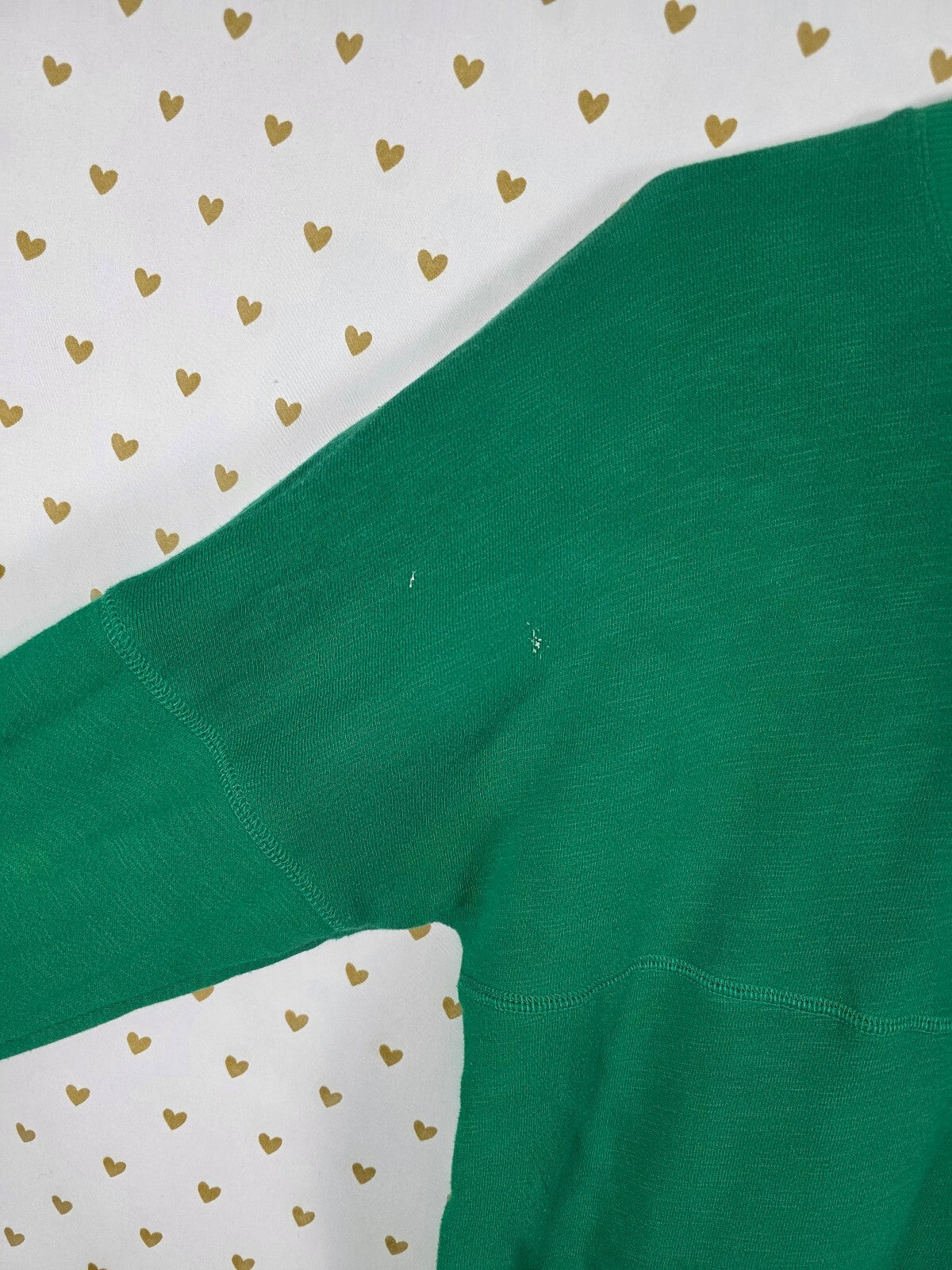 Victorias Secret PINK Green Campus BLING Dog Logo Tee shirt XS Oversized