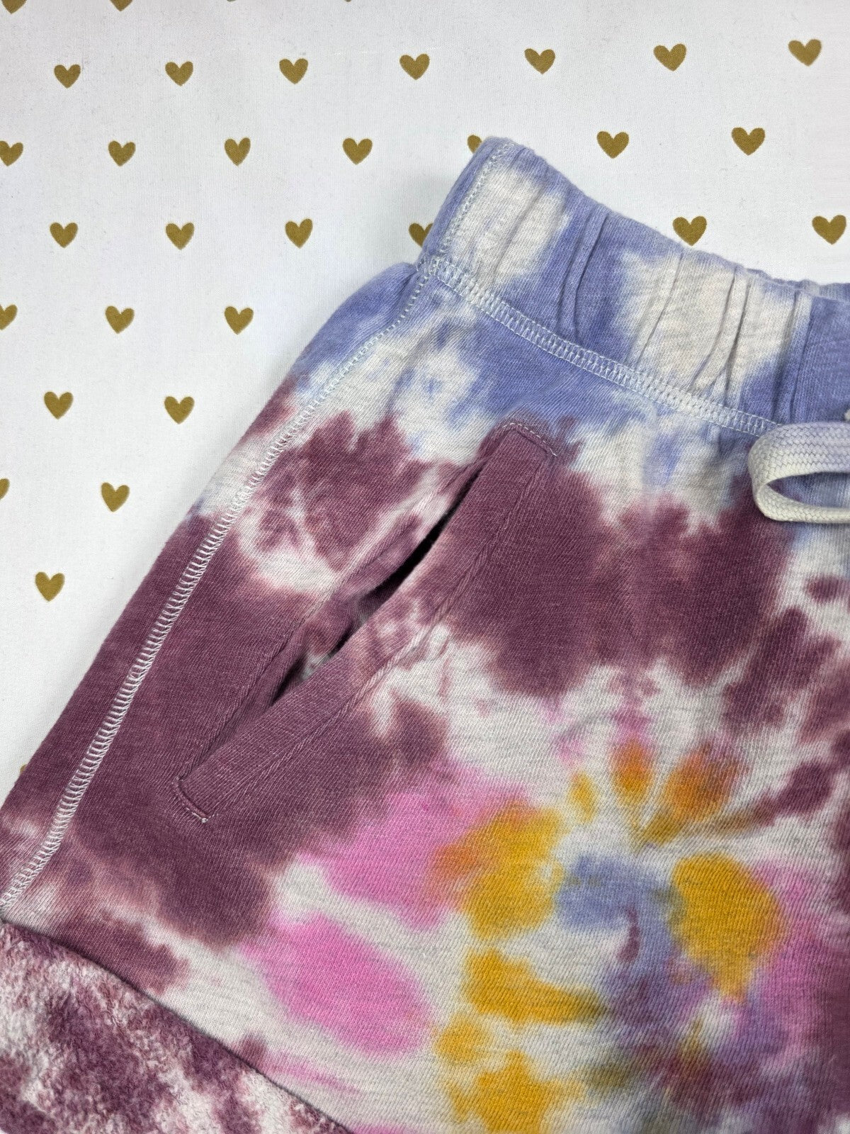 Victorias Secret PINK Tye Dye Logo Sweat shorts MEDIUM