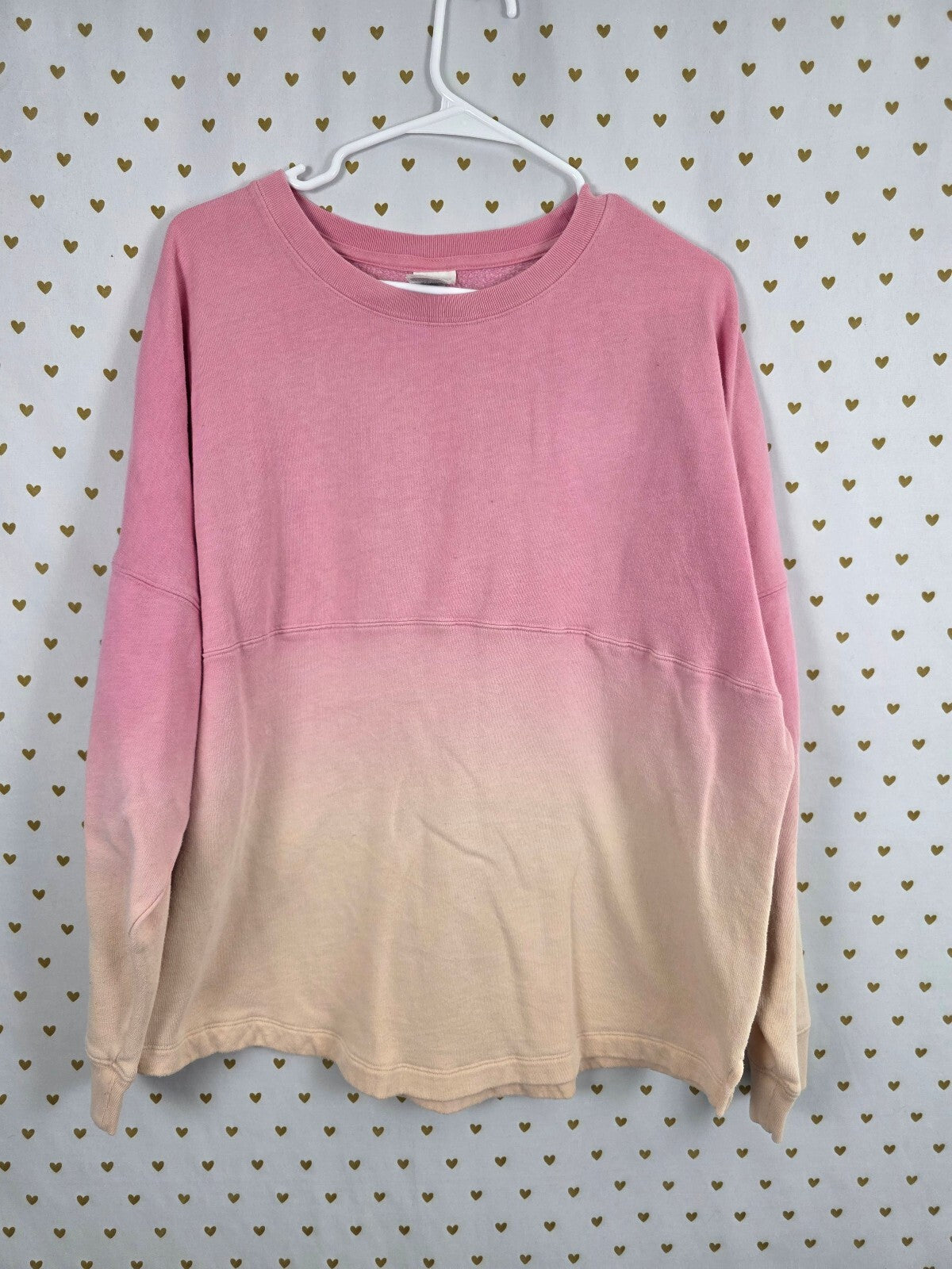 Victorias Secret Pink Gradient Logo sweater Shirt Oversized  large
