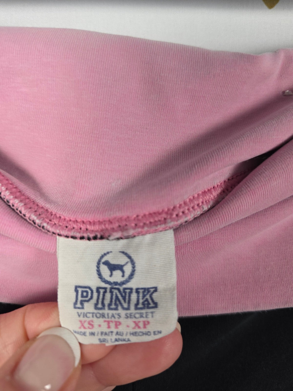 Victoria’s Secret PINK XS Skull Rhinestone BLING Foldover Yoga Pants RARE HTF