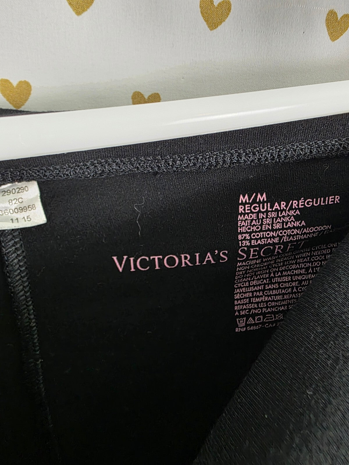 Victorias Secret Angels Bling Wings Sequined Ankle Skinny Foldover Yoga Pants M