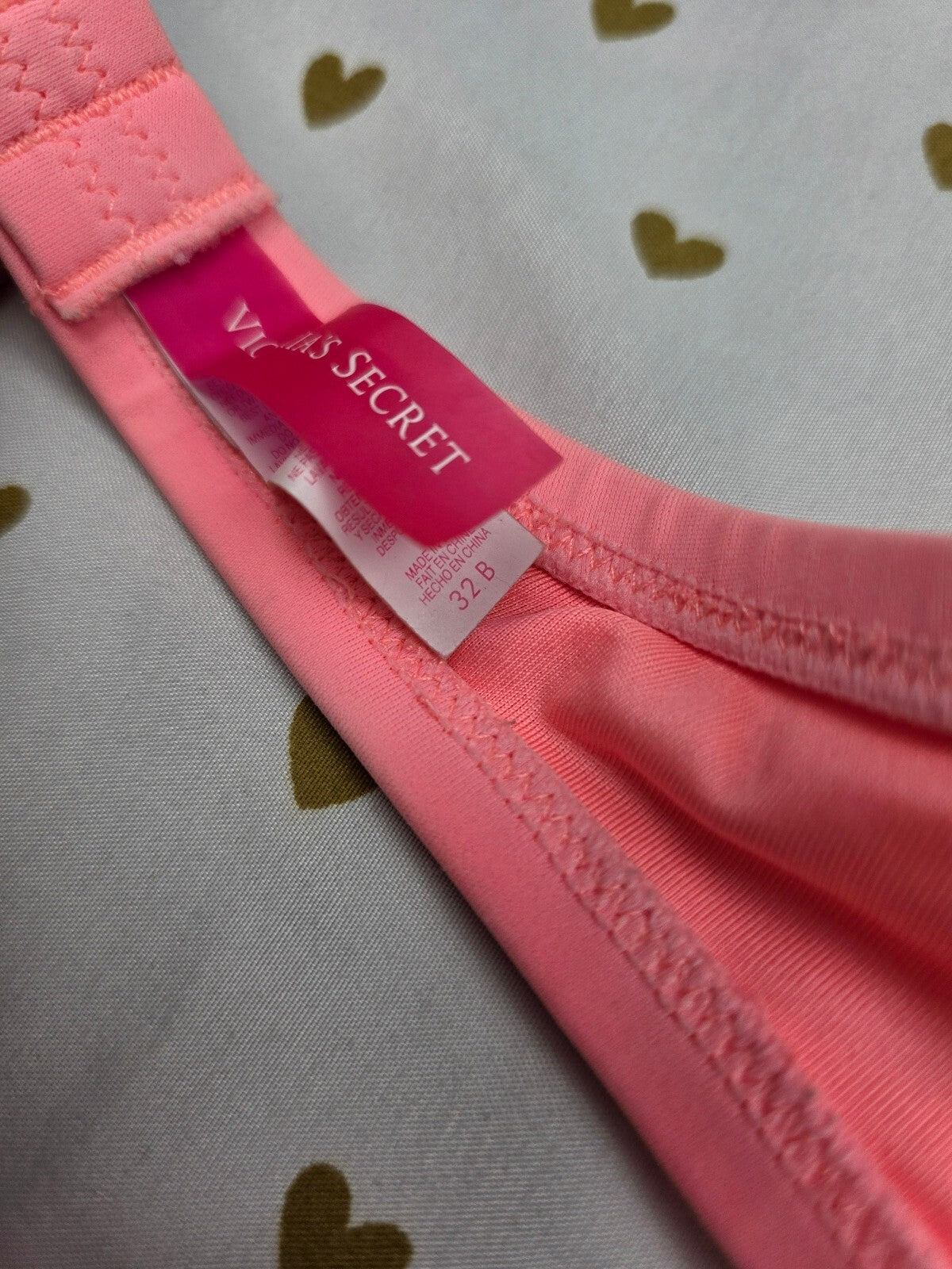 Victorias Secret Neon Strapless Swim Top 32B
