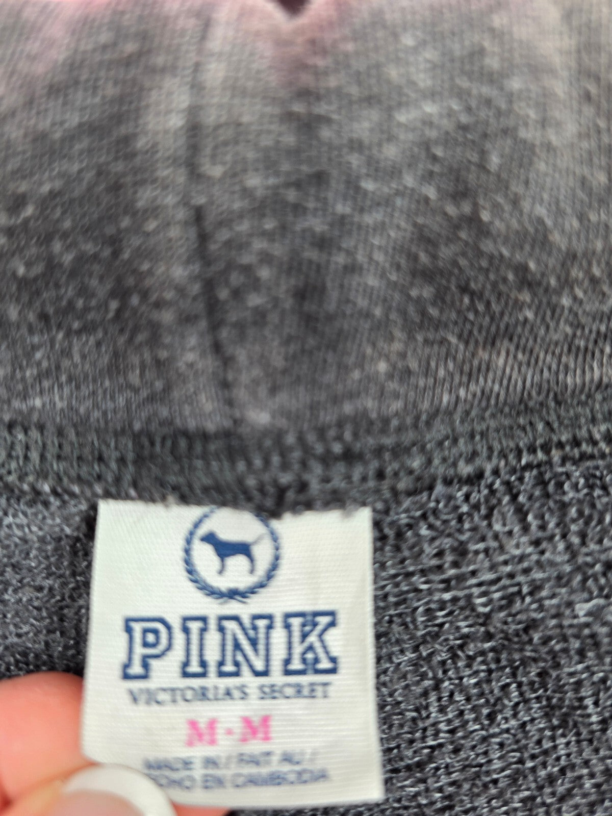 Victorias Secret PINK Vintage Y2k Logo Sweat Shorts Grey Medium