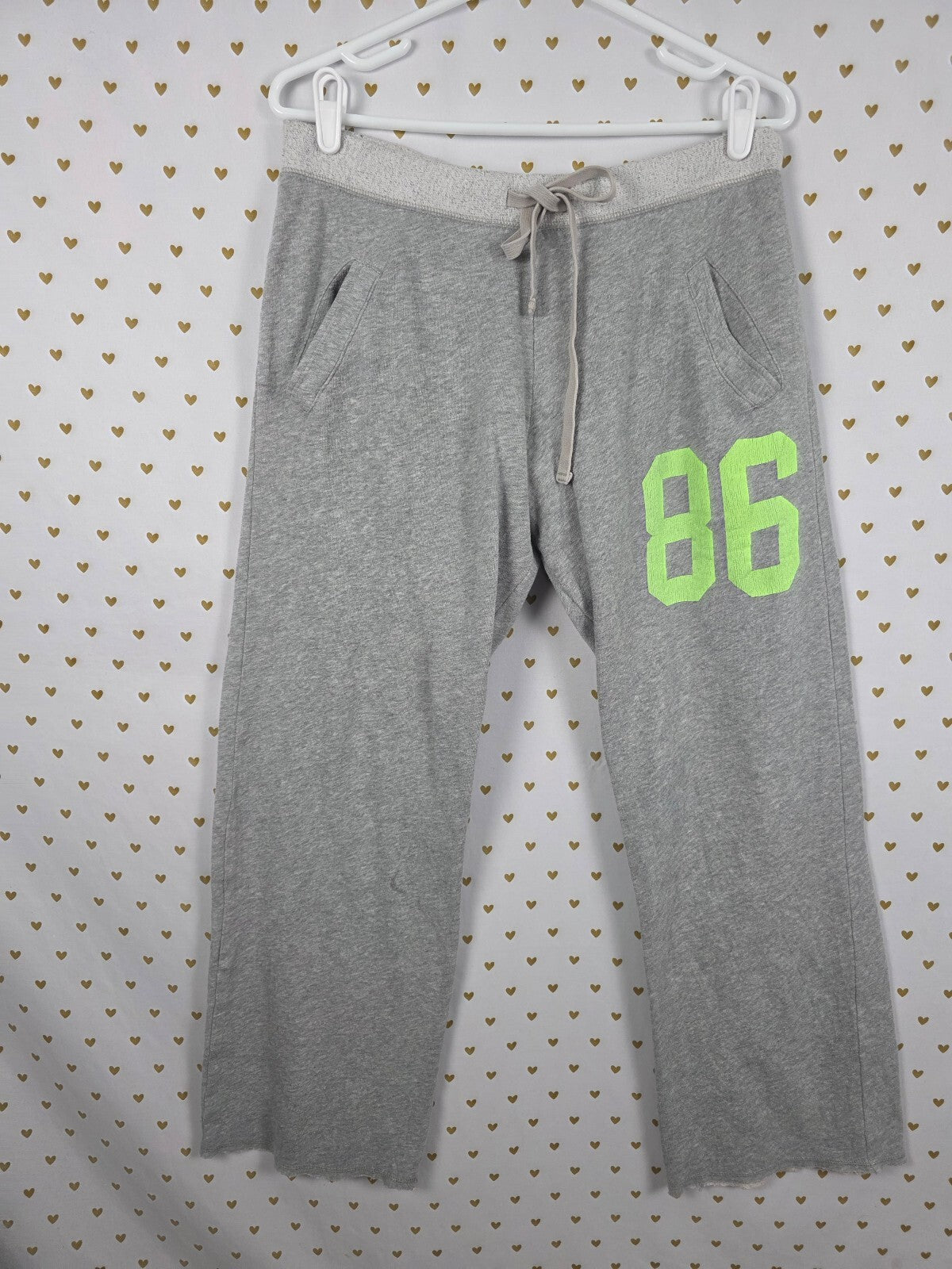 Victorias Secret PINK Vintage Boyfriend Diaper Butt Neon Logo Sweats SMALL