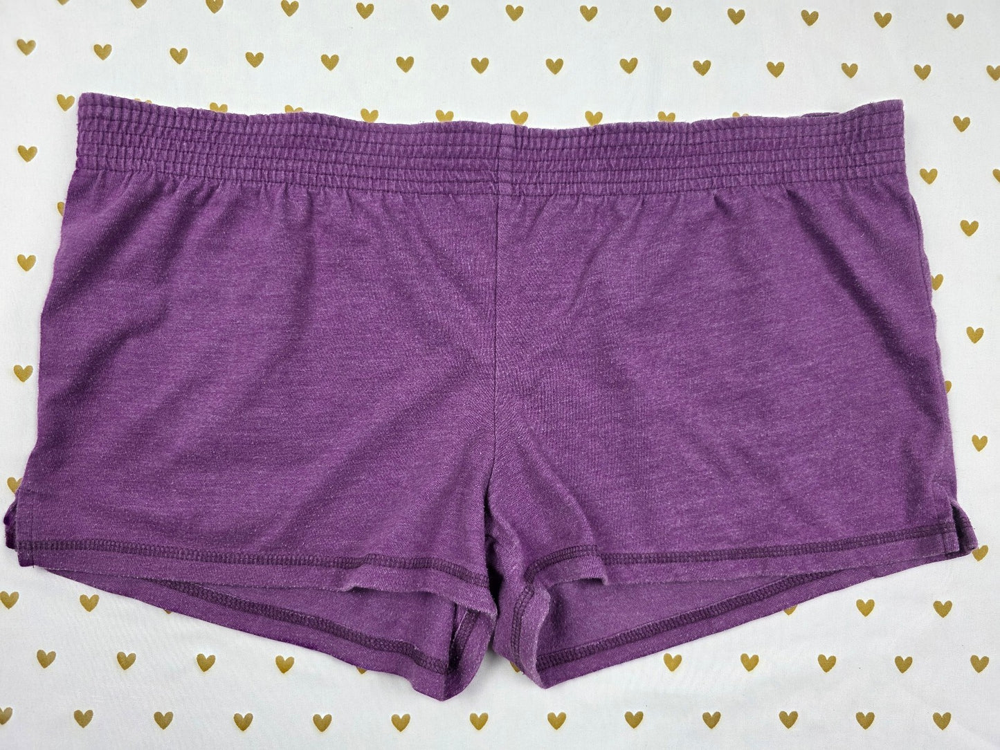 Victorias Secret PINK Purple Vintage Y2k Logo Butt Shorts Sweat Small