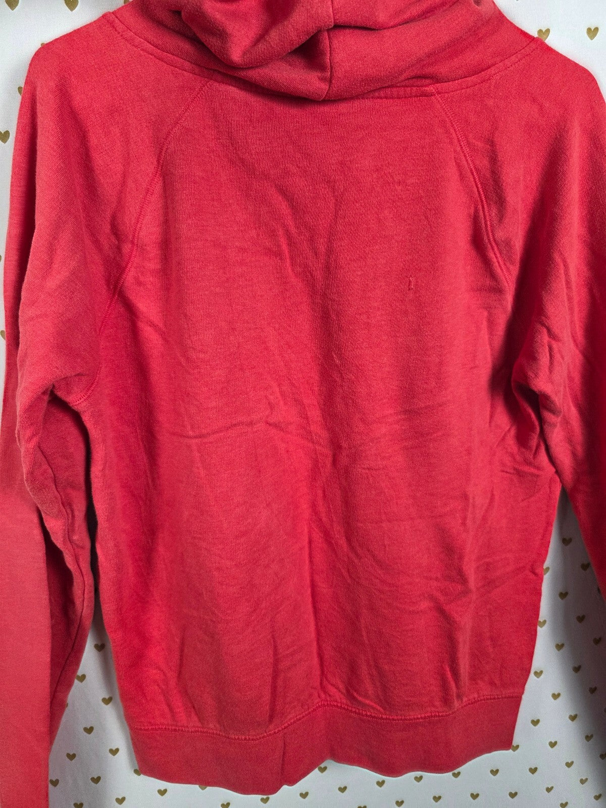 Victorias Secret Pink Embroidered Hooded Sweater Shirt Logo LARGE