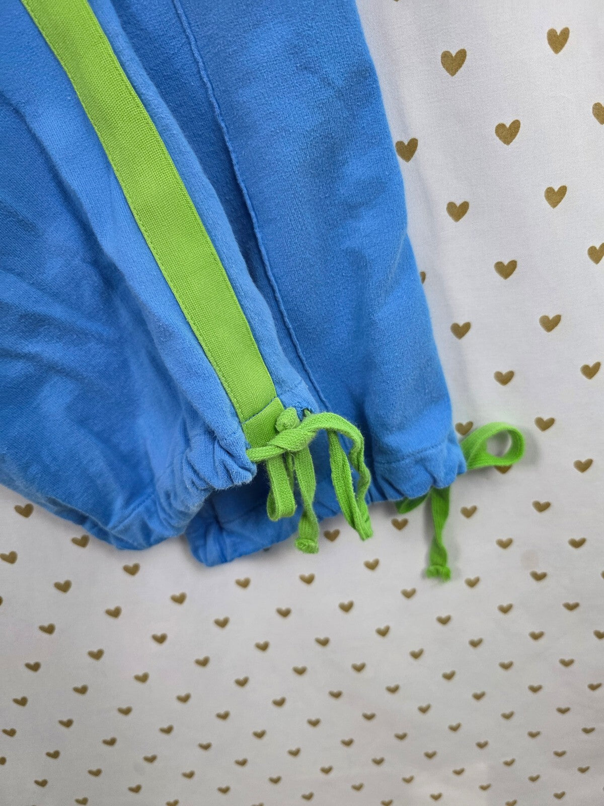 Vintage 2006 VS PINK Shining Pink Stars Sweatpants Blue Green Small Y2K