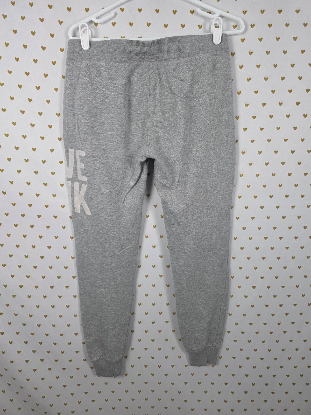 Victorias Secret PINK Vintage Pocket Joggers LOVE Grey Sweats XS