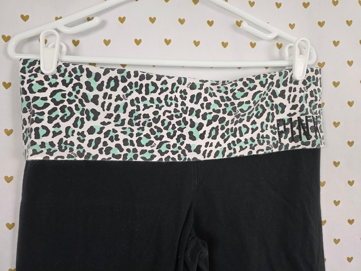 Victorias Secret PINK Yoga Foldover Vintage Y2k Cheetah Leopard Skinny Large