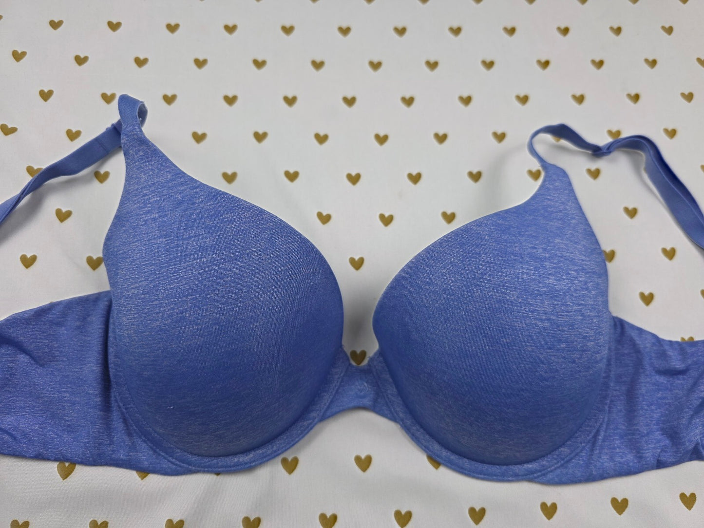 Victorias Secret Blue Padded Perfect coverage Bra 34D