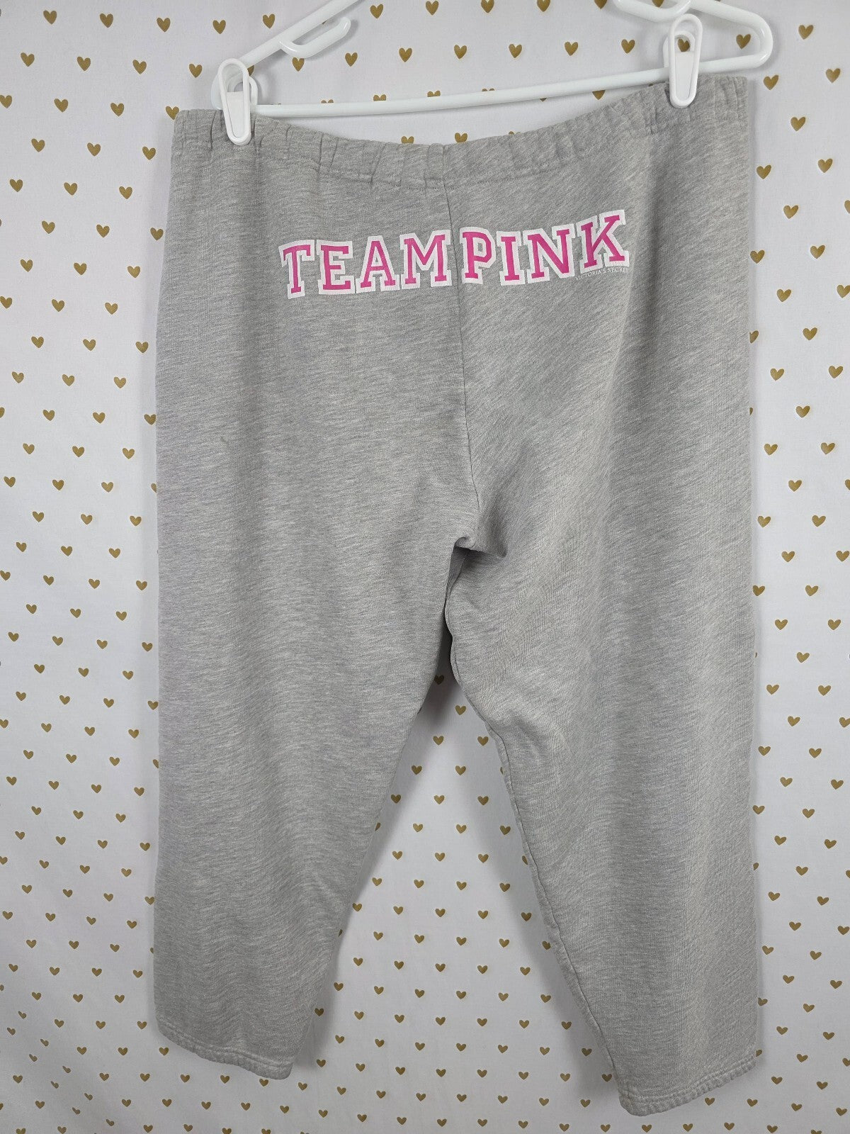 Victorias Secret PINK Team Vintage Y2k Grey Sweat Pants Sweatpants Large