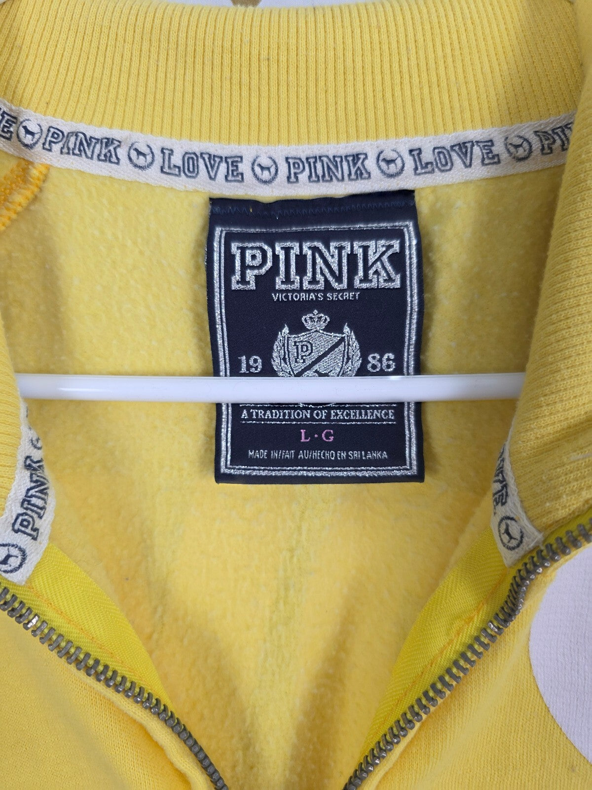 Victorias Secret Pink Vintage Full Zip bright Track Jacket Large Y2k
