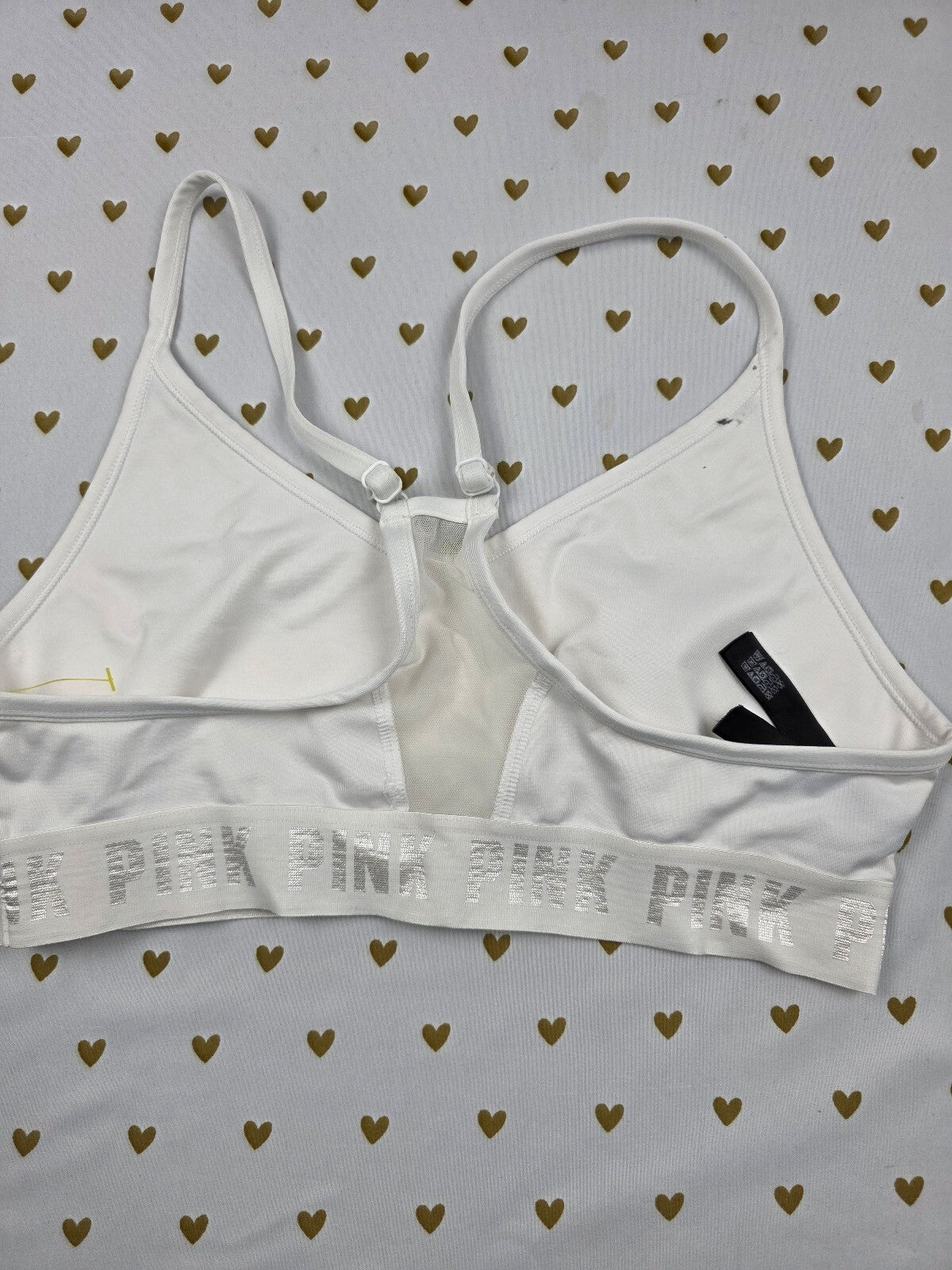 Victorias Secret Pink Active Sports Bra Medium Bralette Bra Top Tank