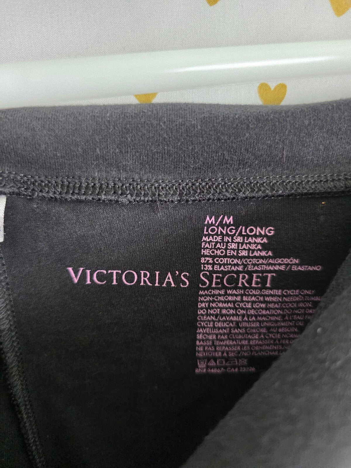 Victorias Secret Angels Glitter Wings Foldover Ankle Skinny Yoga Pants M Long