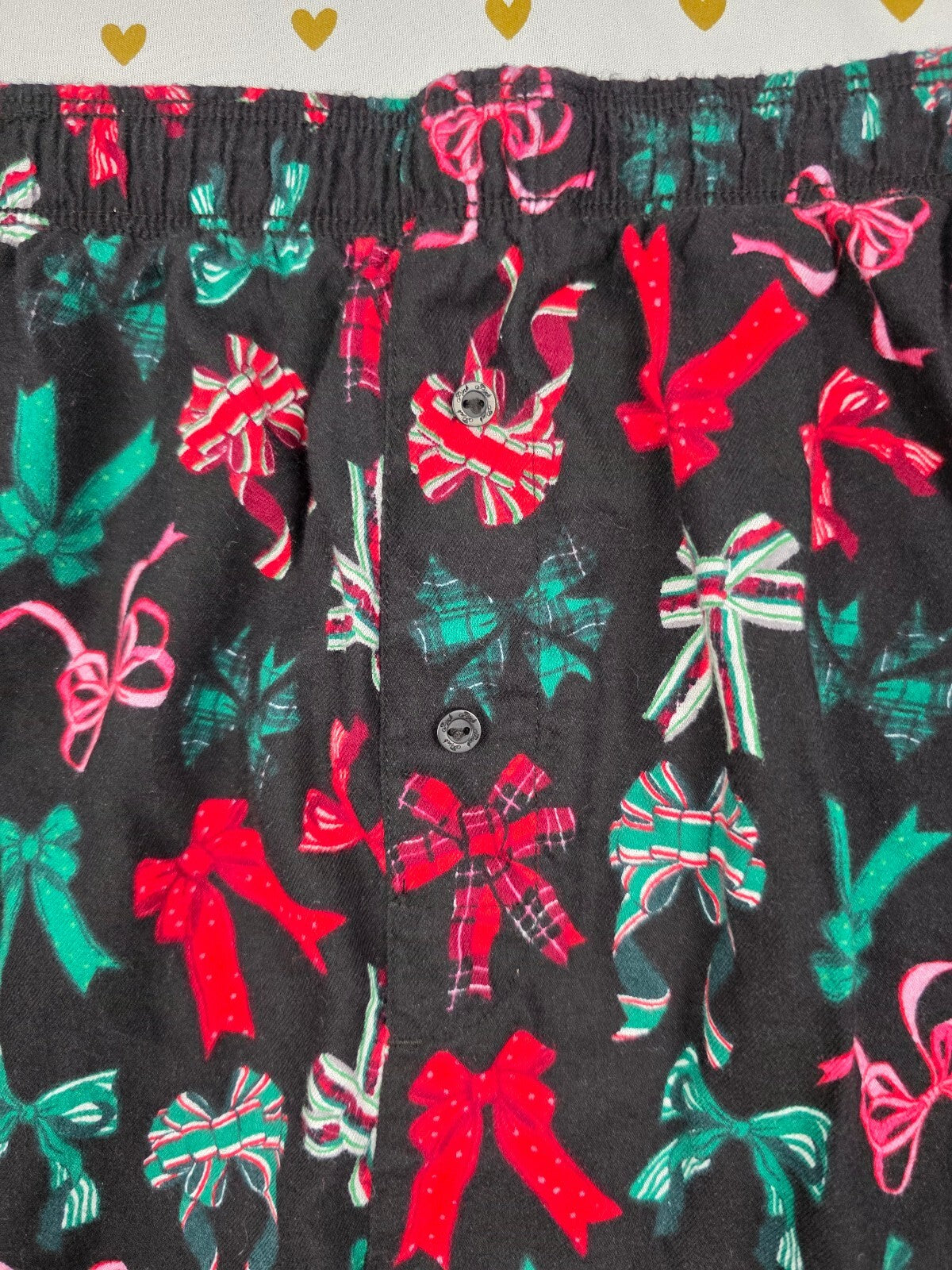 Victorias Secret PINK BOWS Cute 2XL XXL Sleep Shorts Boxers Pajama Bottoms