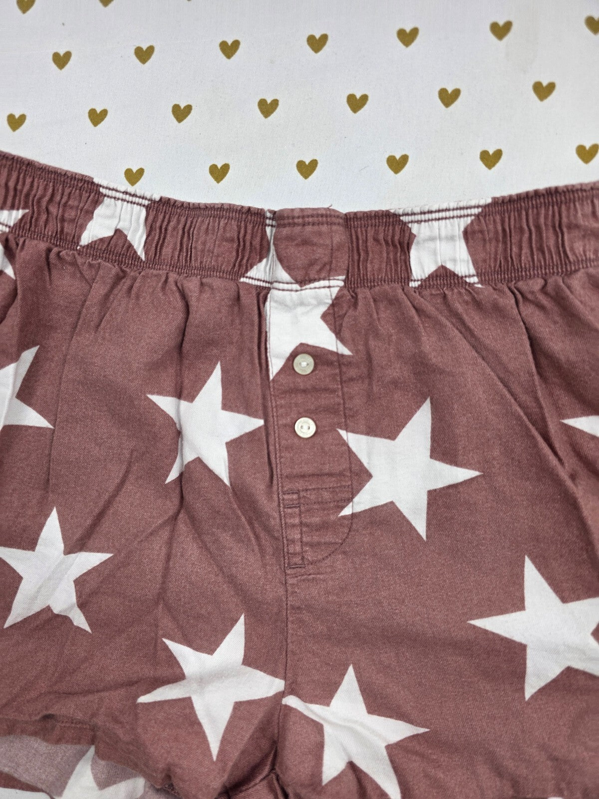 Victorias Secret PINK Stars Small  Sleep Shorts Boxers Pajama Bottoms
