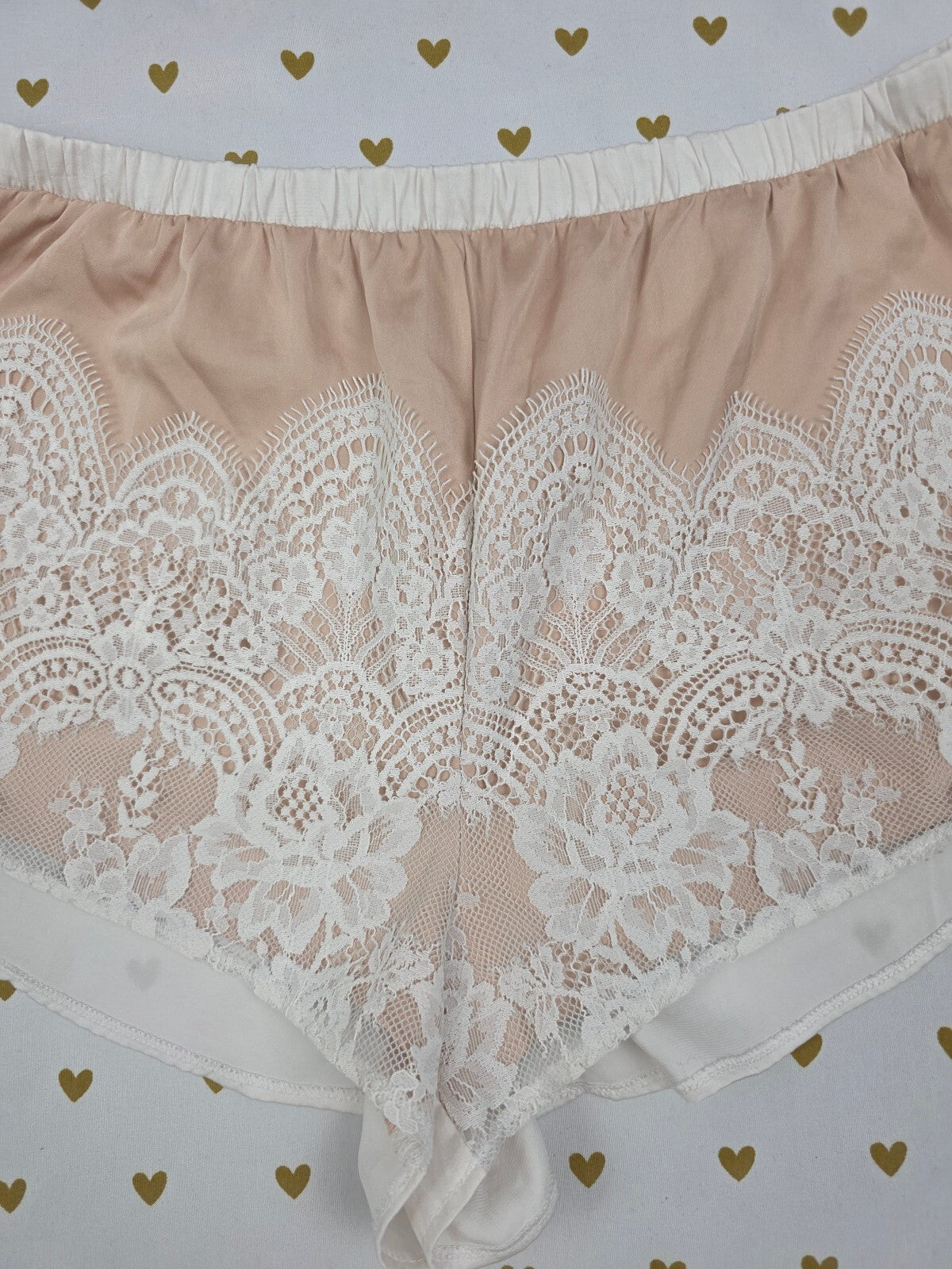 Victorias Secret Lace XS satin Sleep Shorts Boxers Pajama Bottoms