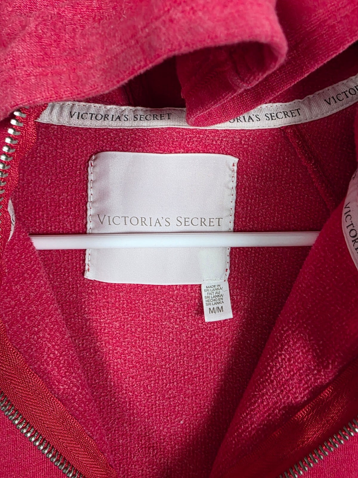 Victorias Secret Angels Red Bling Sequined Wings Full zip Hoodie Jacket Red Med