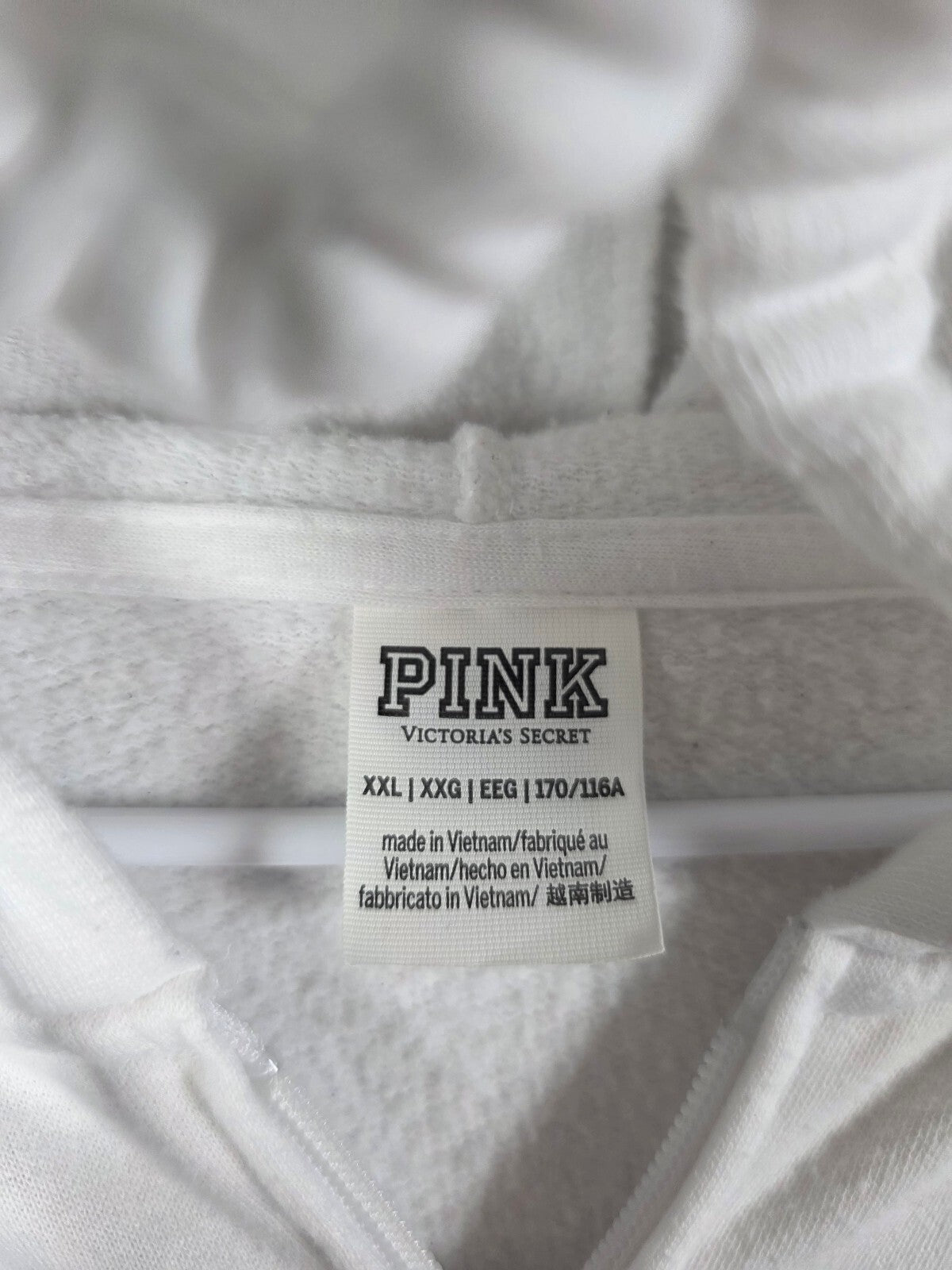 Victorias Secret Pink Rainbow Logo Sweat Shorts Hoodie Jacket SET XL XXL