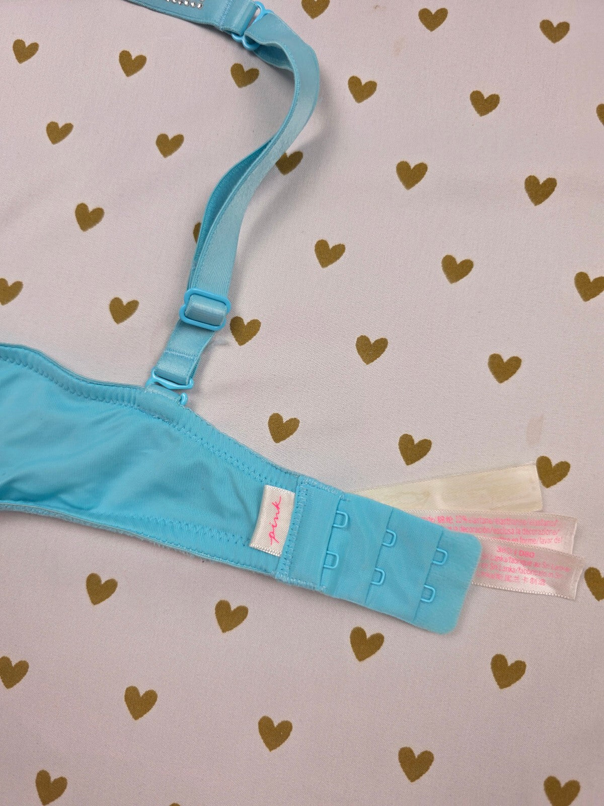 Victorias Secret PINK Light Blue 36D T Shirt Lightly Lined Bra