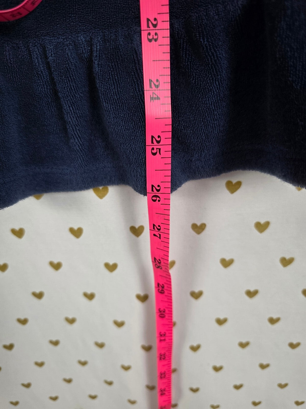 Victoria Secret PINK Velour VINTAGE LOVE Strapless Dress UNIVERSITY RARE Med LRG