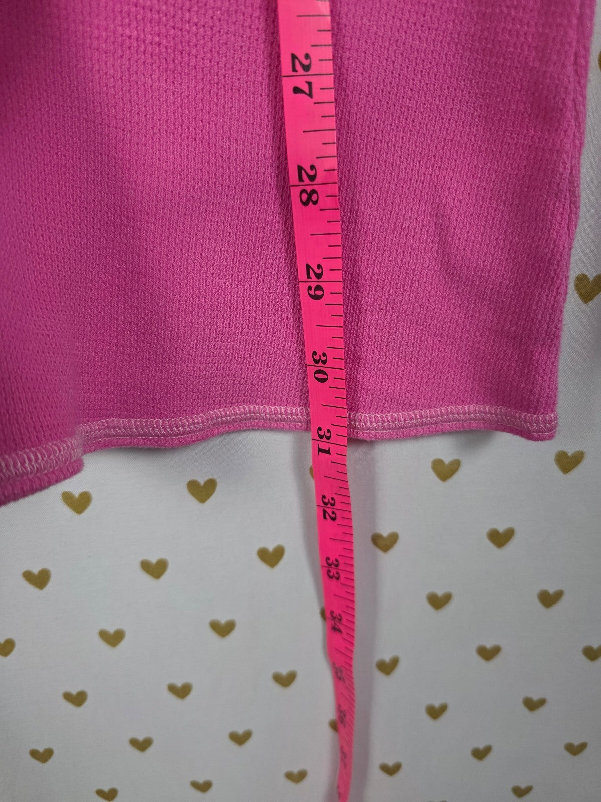 Vintage Victoria's Secret PINK Rock & Roll Thermal Henley Mini Dress Y2K Large