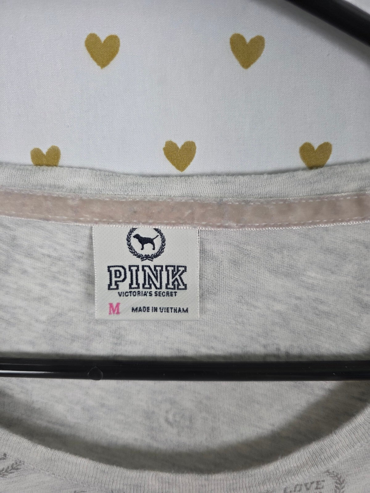Victorias Secret PINK University PROP OF Vintage Y2k Long Sleeve Logo Tee Shirt