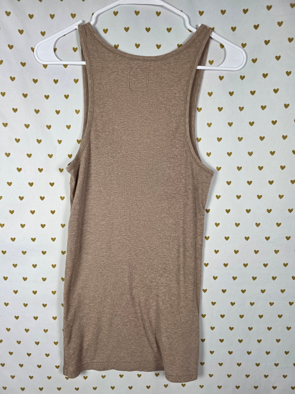 Victoria's Secret PINK Love Pink Rhinestone Ribbed Tank Top Y2K Bling Large