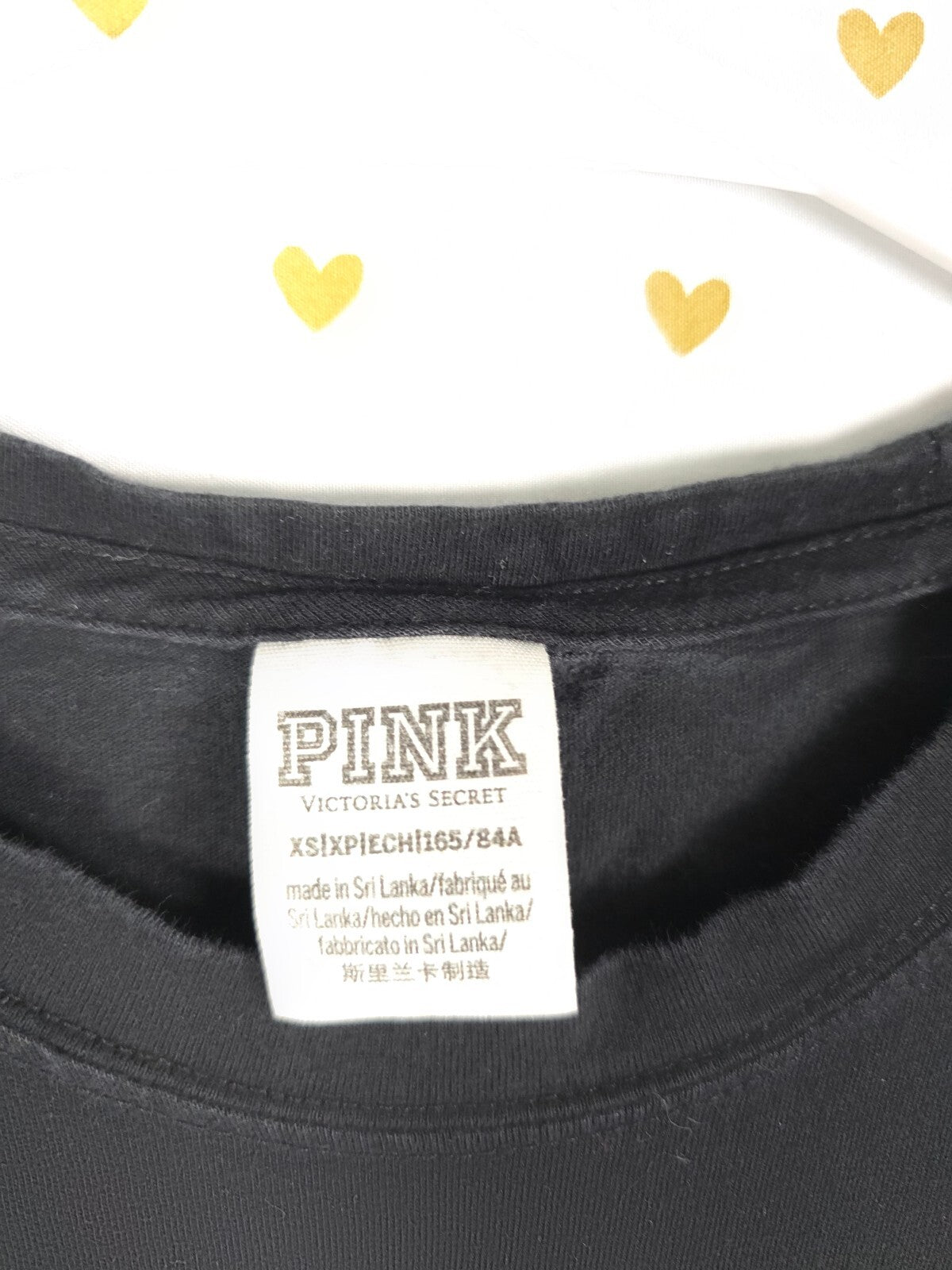 Victorias Secret PINK BLING Zebra Stripe Long Sleeve Tee Shirt Sequined XS