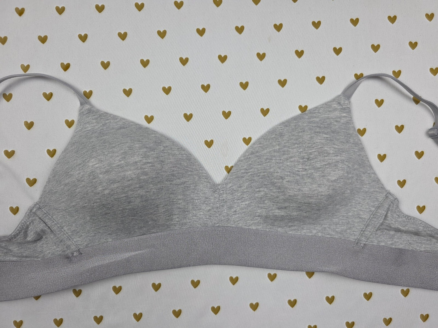 Victorias Secret PINK Wireless No Wire Grey 36B Wear Everywhere Bra