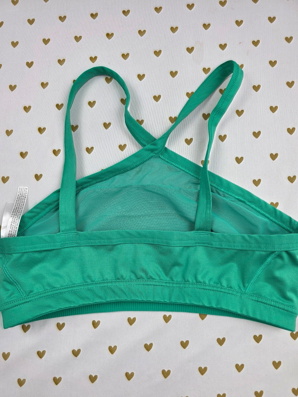 Victorias Secret Sport Green Medium Bralette Bra Top Tank