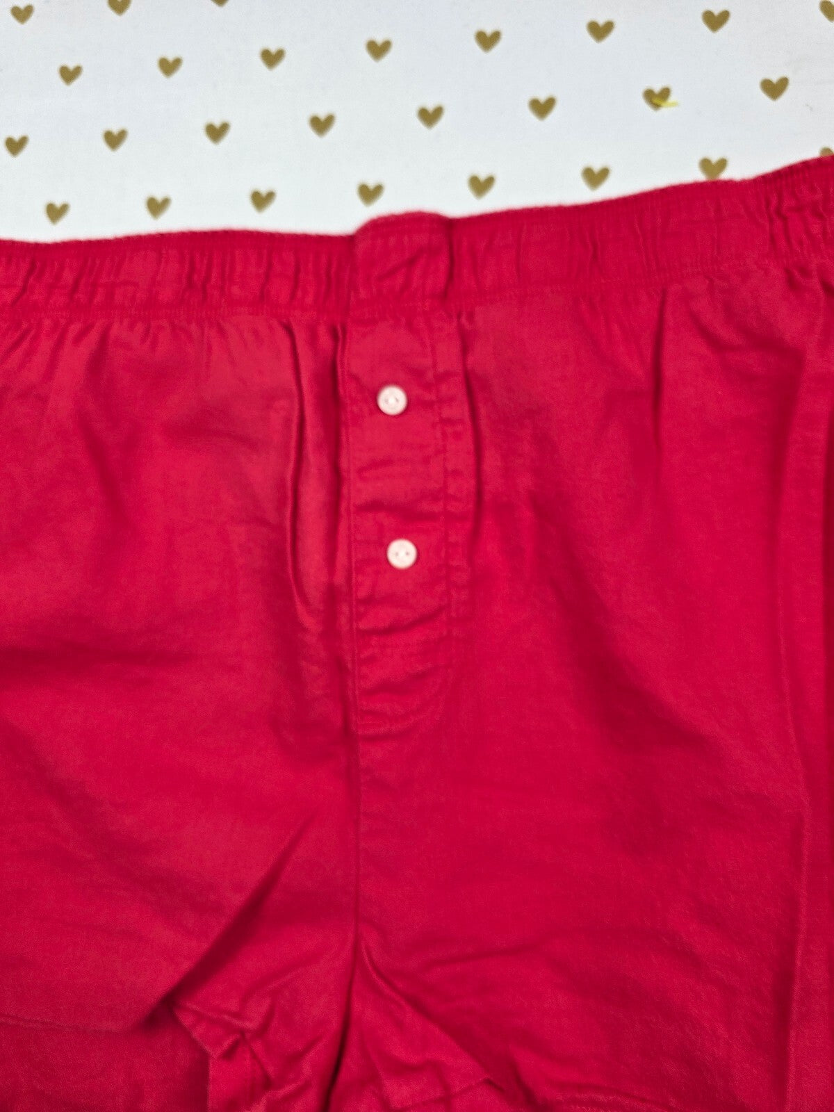 Victorias Secret PINK Red Selfie Large Sleep Shorts Boxers Pajama Bottoms