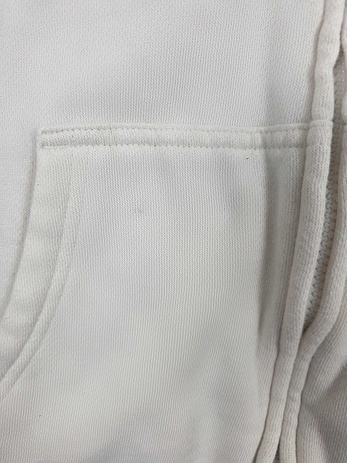 Victorias Secret Pink 04 Full zip Cream Modern Hoodie Jacket Medium Oversized