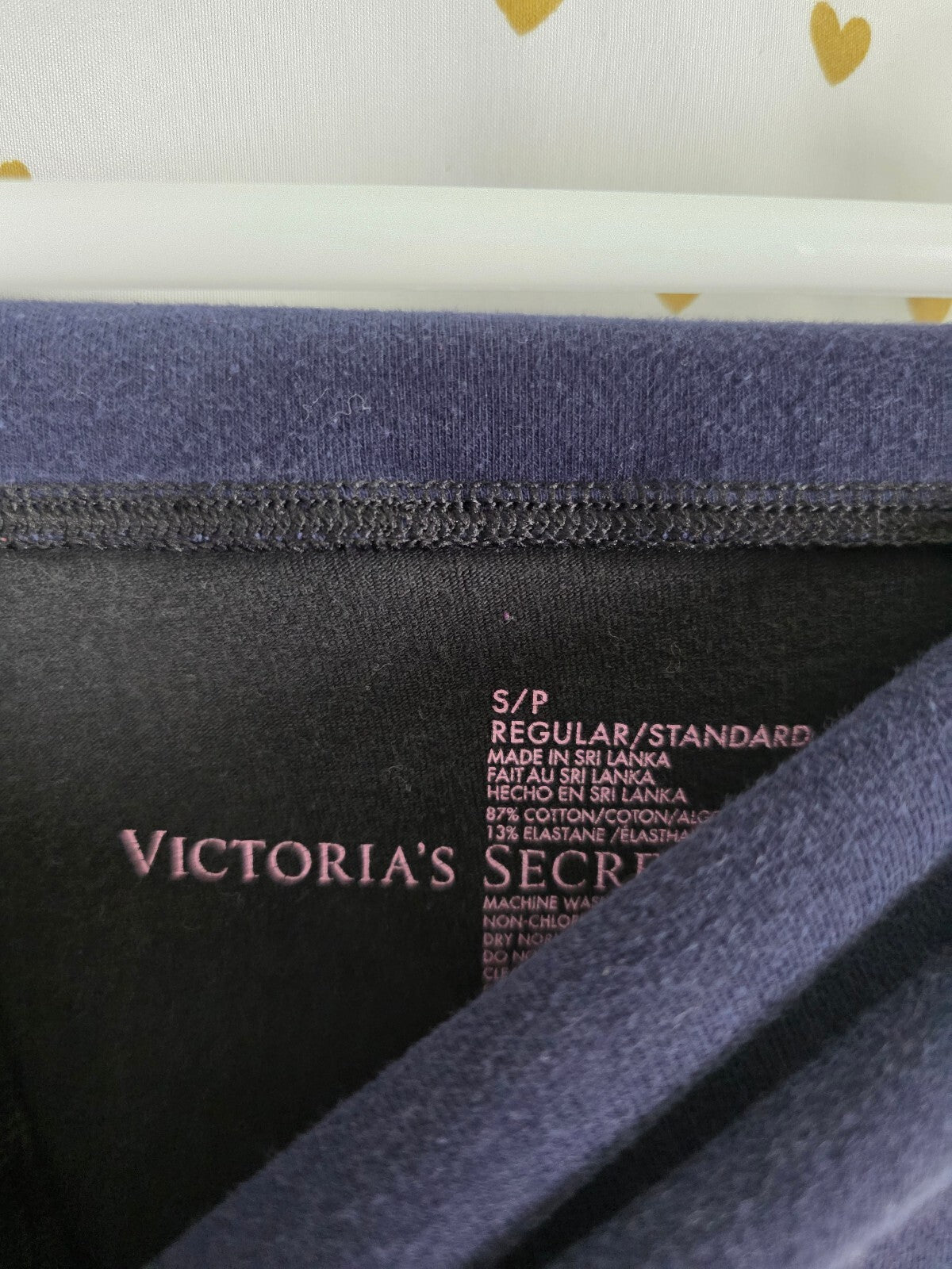 Victorias Secret LOVE VS Foldover Vintage Yoga Pants Logo Skinny Small