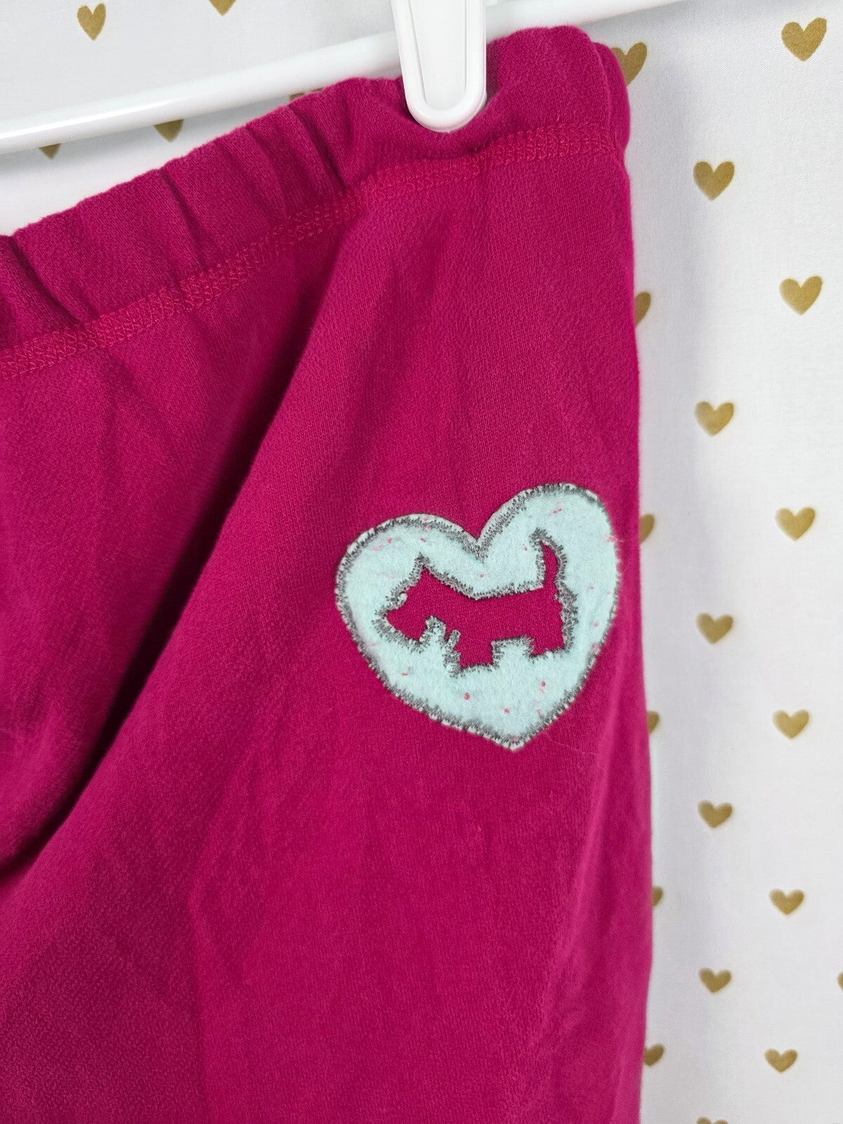 Y2K Joshua Perets Genuine PINK 1975 Scottie Dog Sweatpants Size L Vintage