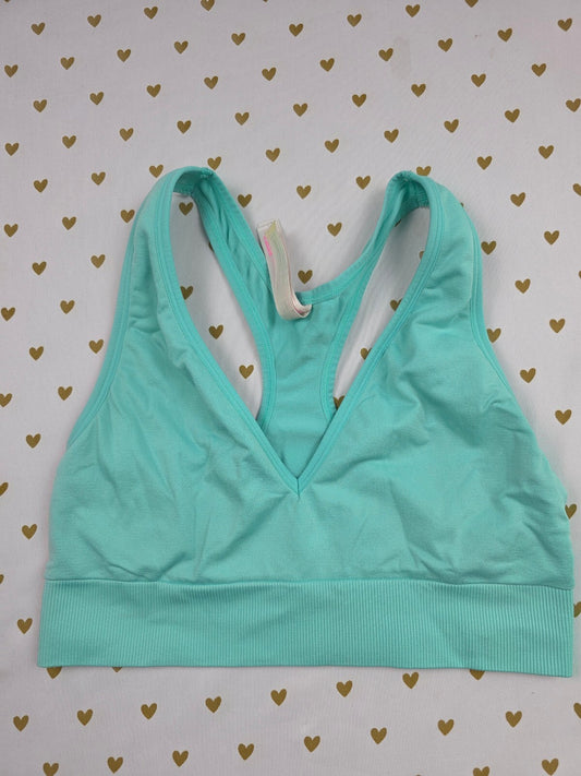 Victorias Secret Pink Teal Sports Bra Large Bralette Bra Top Tank