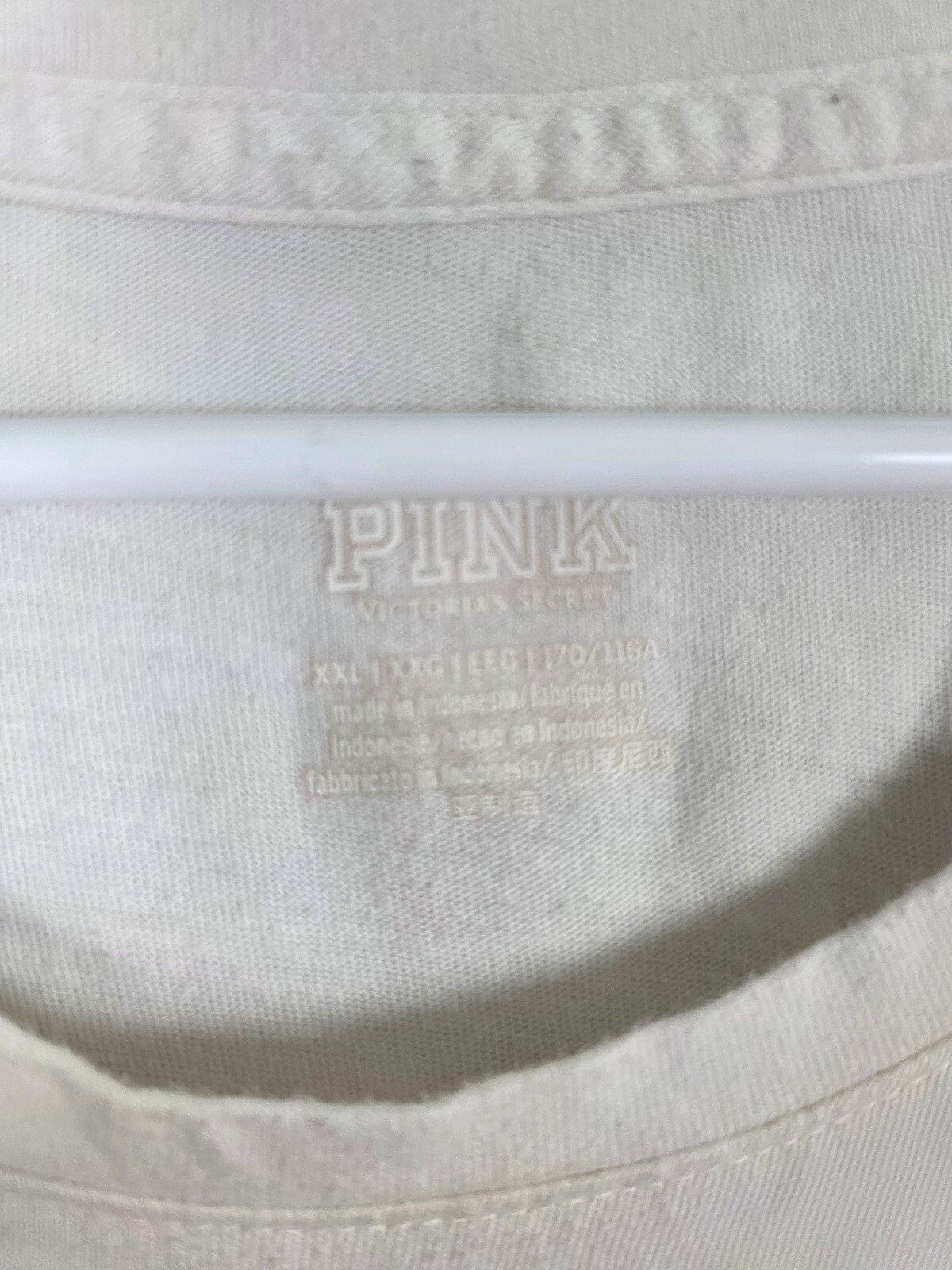 Victorias Secret PINK 2XL XXL Tye Dye Watercolor Logo Tee shirt