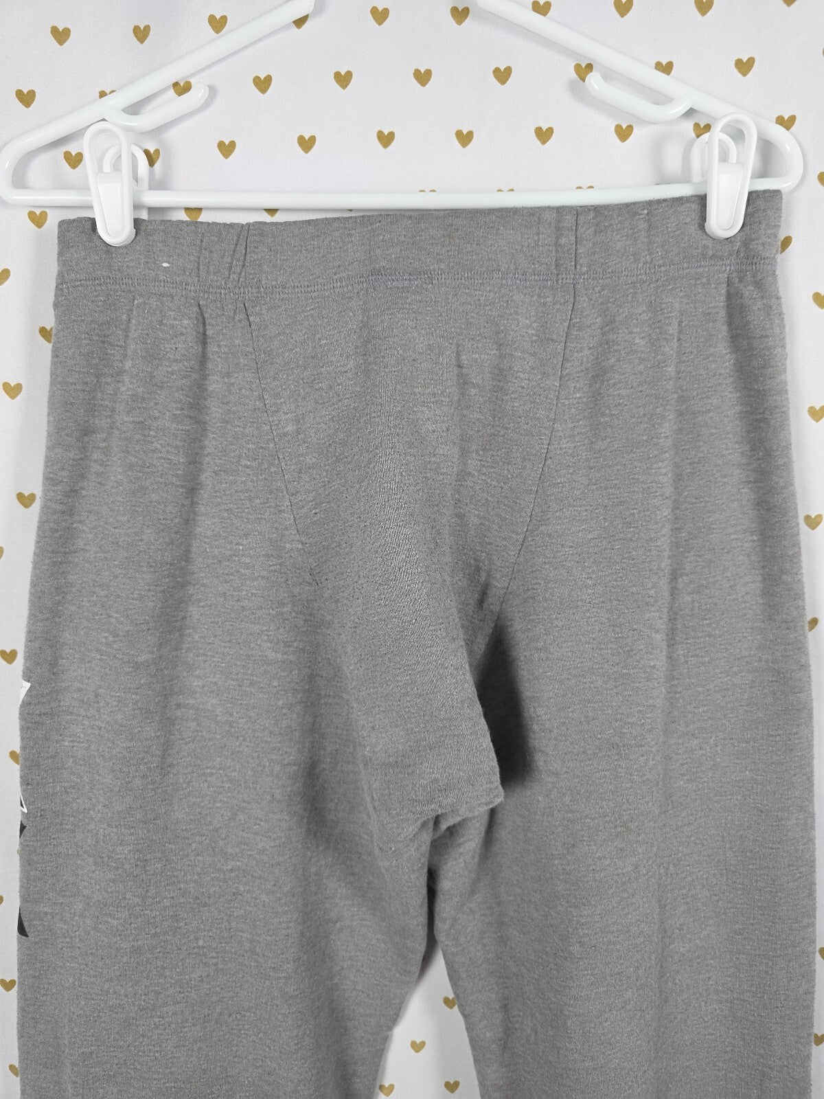Victorias Secret PINK XS Grey Logo Flared Diaper Butt Boyfriend Sweats
