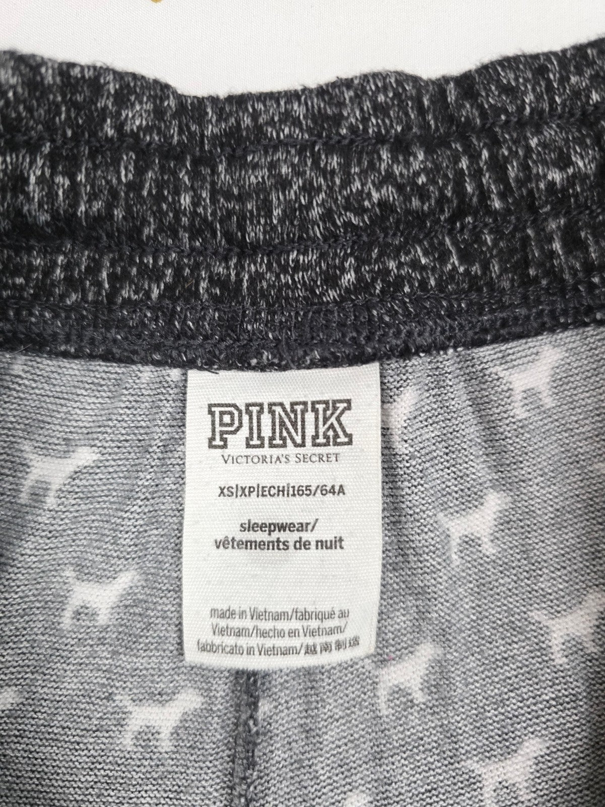 Victorias Secret PINK Soft Dog Logo Stretch Sleep Shorts Boxers Pajama Bottoms
