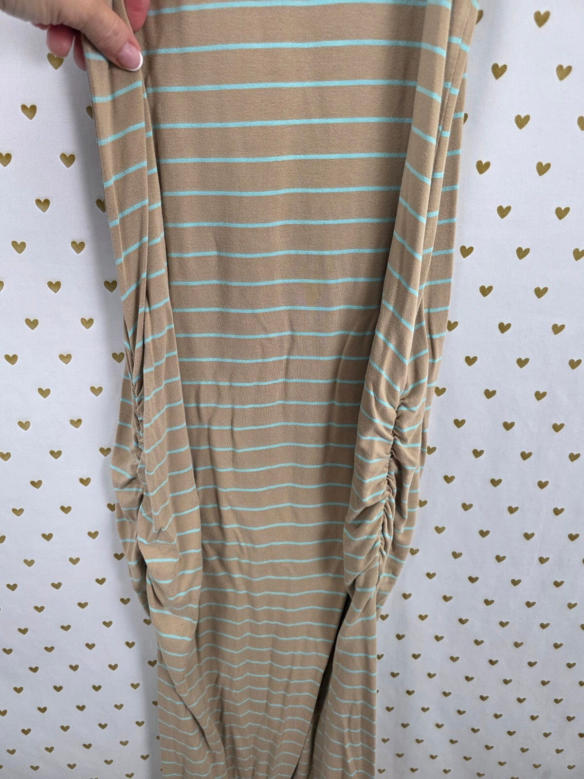 Victorias Secret Striped Long Tank Top Stretchy Maxi Dress XL