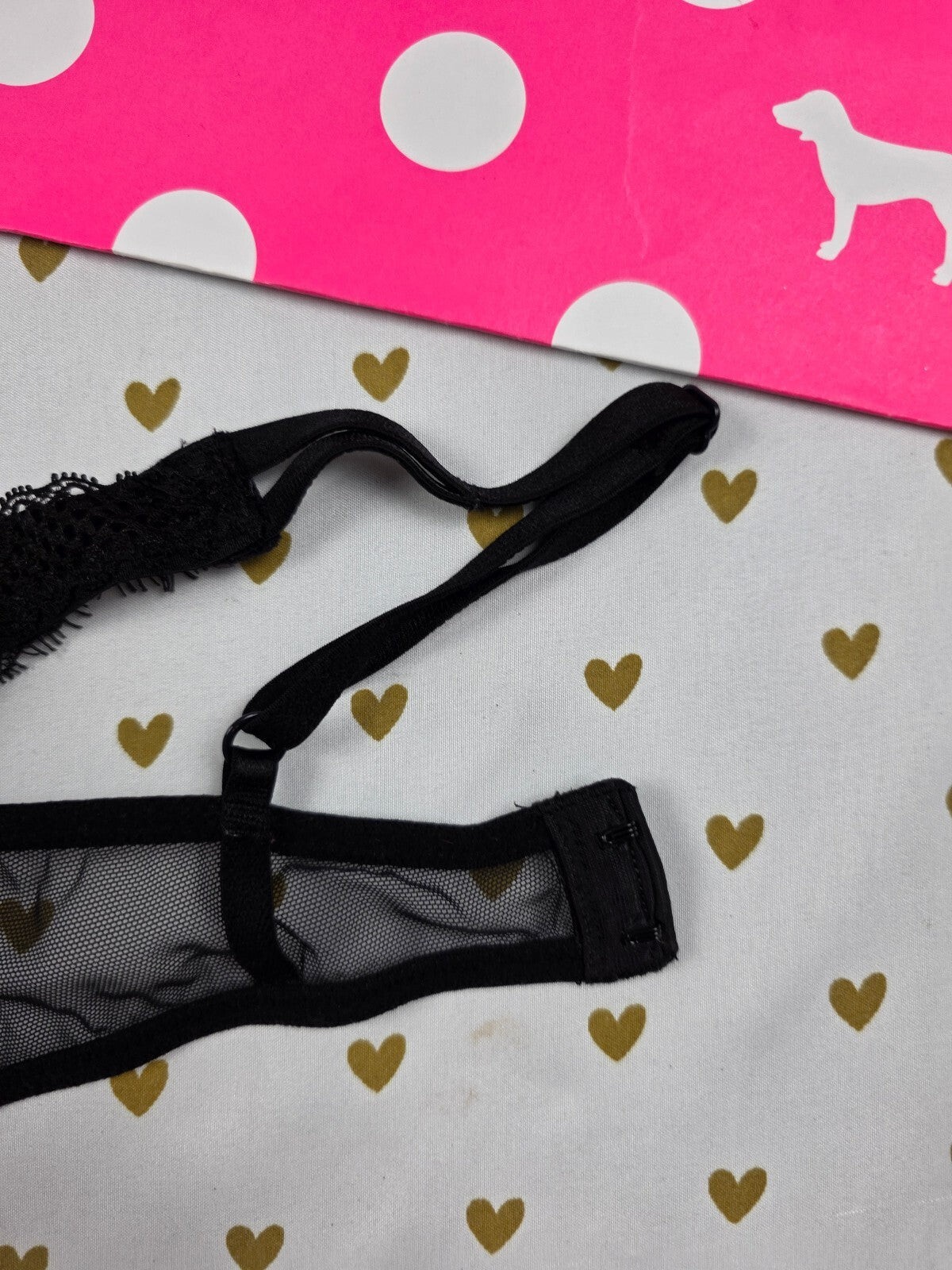 Victorias Secret Black Sexy Sheer Bra Unlined 34B