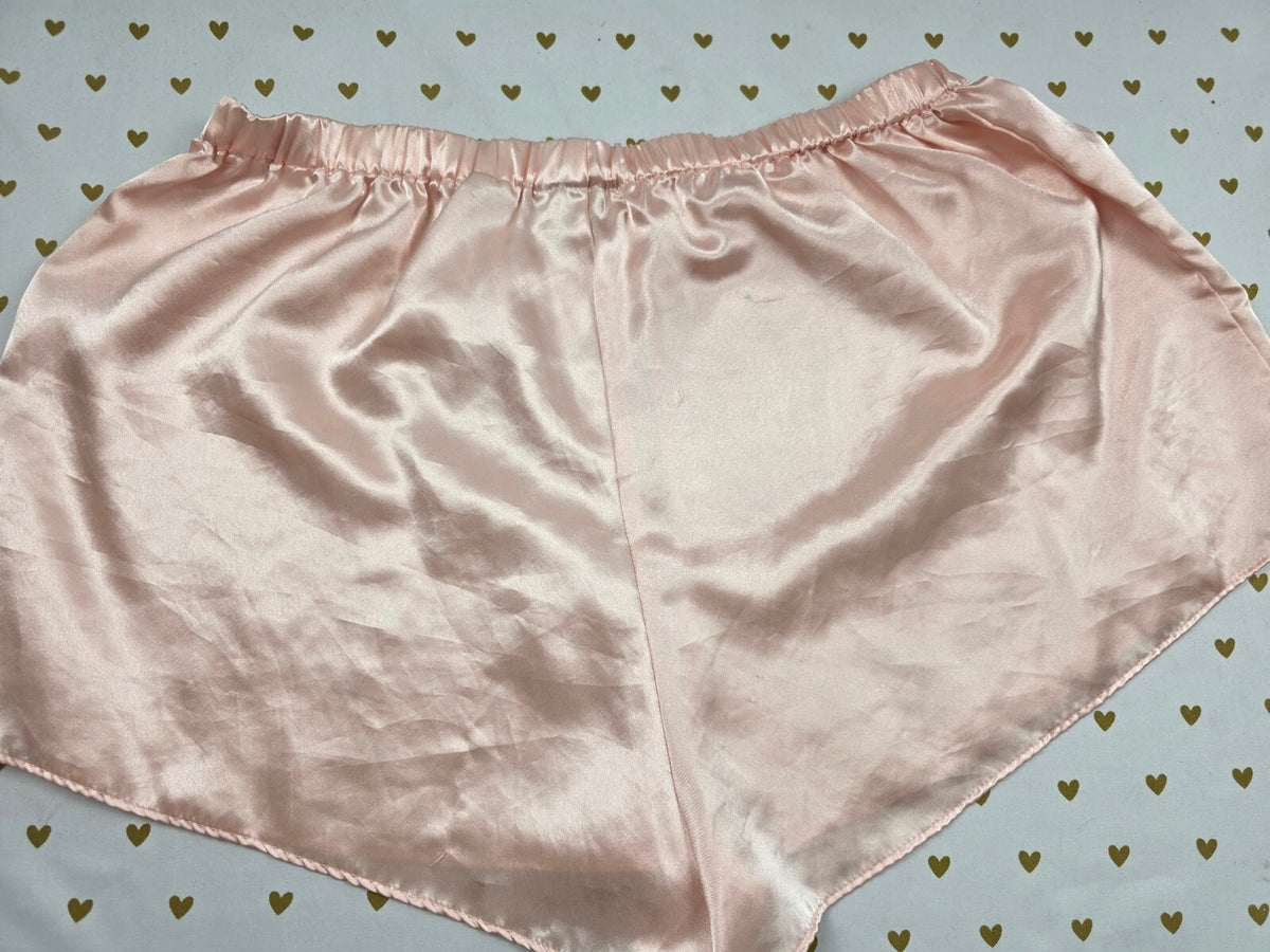 Victorias Secret Gold Label Vintage Blush MED Sleep Shorts Boxers Pajama Bottoms