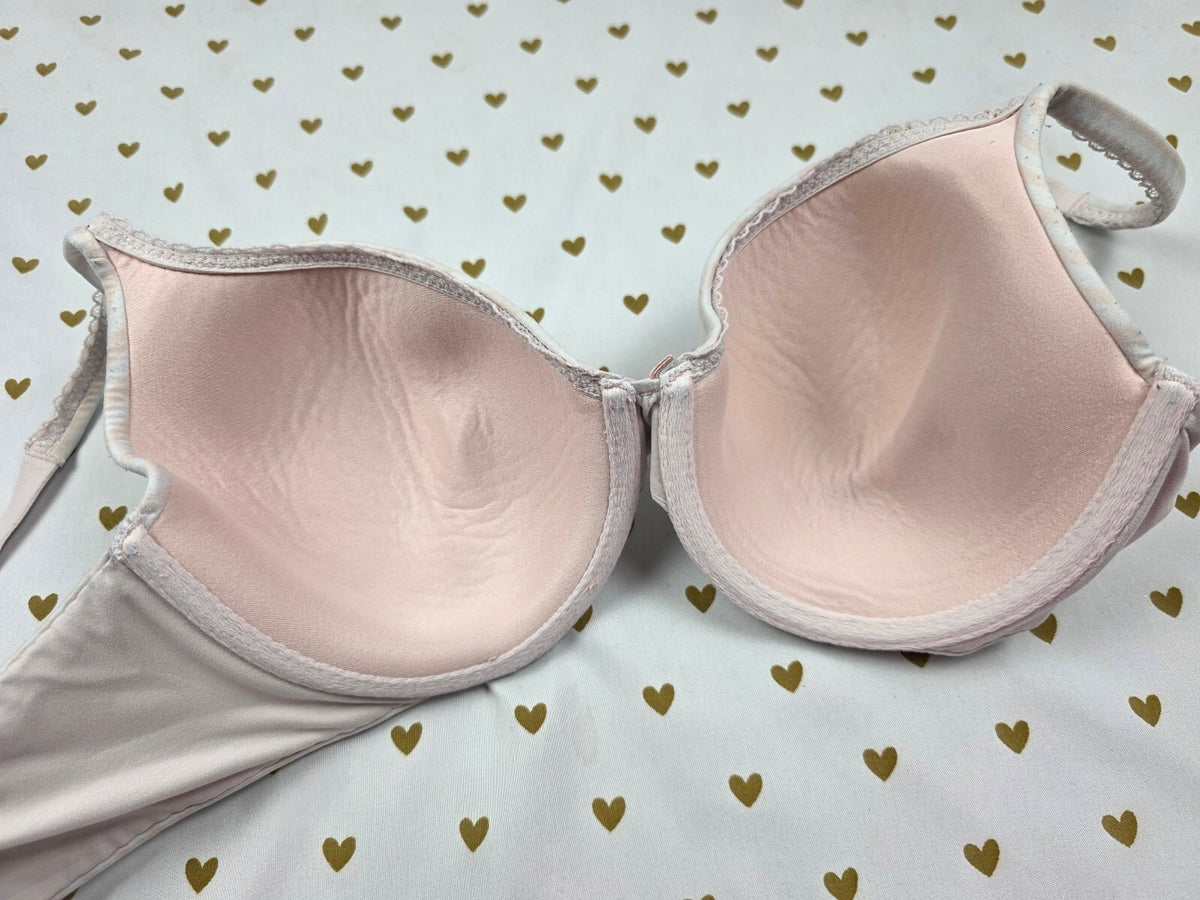 Victorias Secret Striped Lined Perfect Coverage Bra 36C