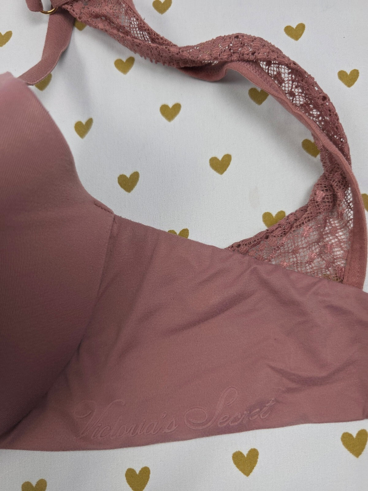 Victorias Secret Incredible Lined Demi  Balconette Bra 32DD