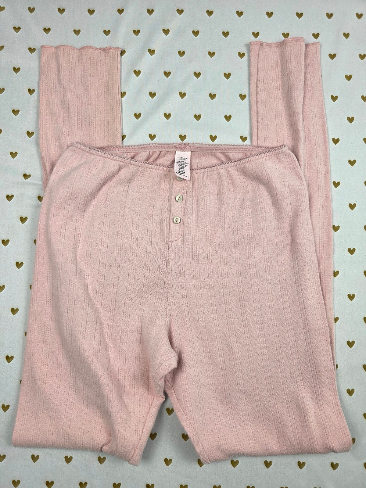 Victorias Secret pink Thermal Small Sleep Pants Pajama PJ Bottoms