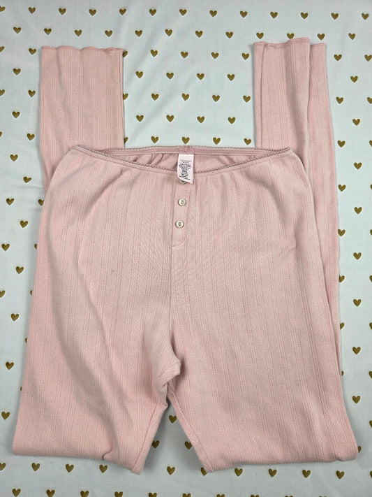 Victorias Secret pink Thermal Small Sleep Pants Pajama PJ Bottoms